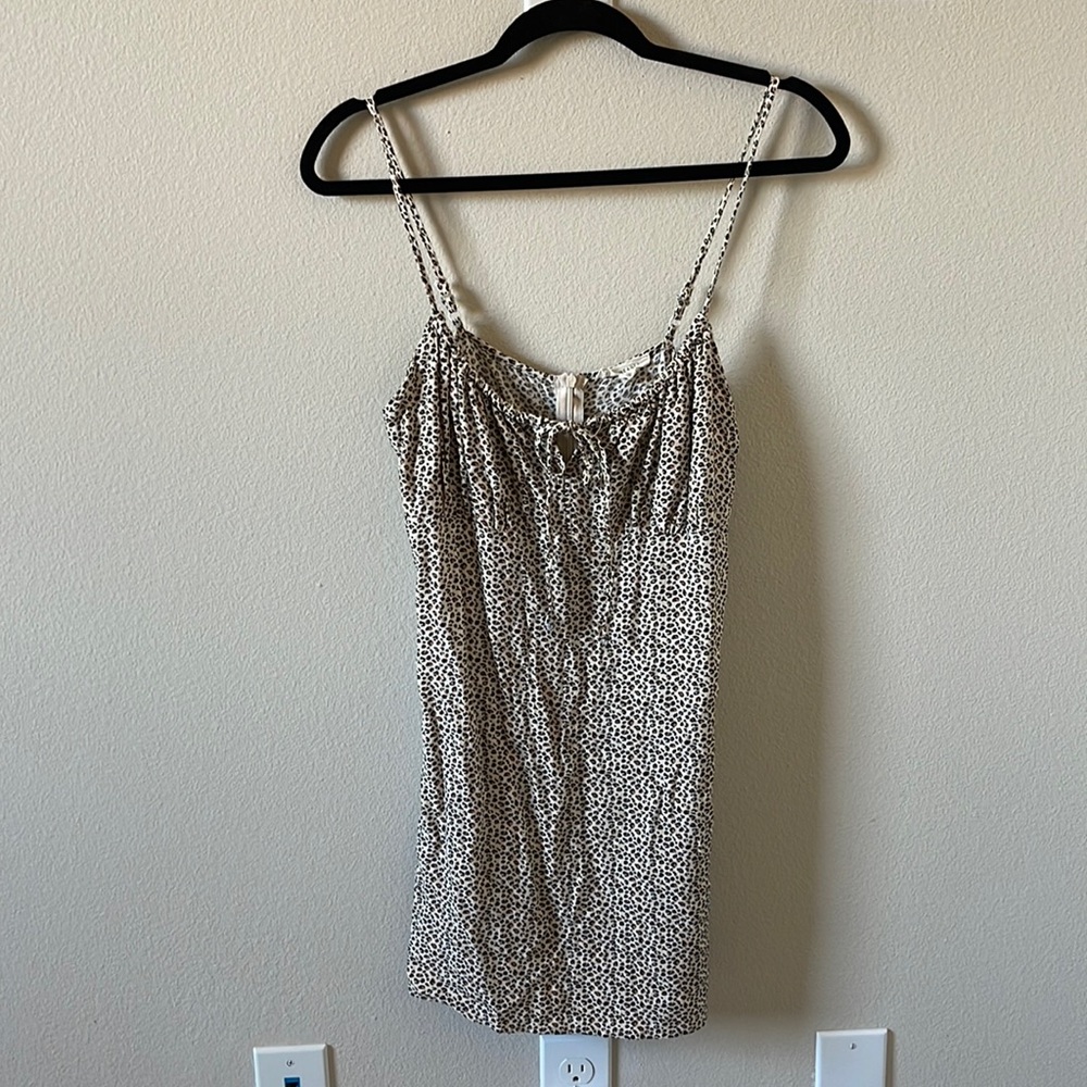 LA Hearts Animal Print Baby Doll Dress